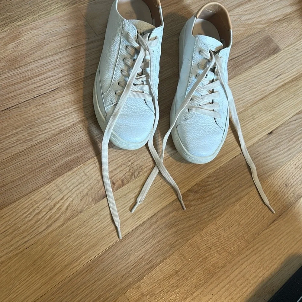 Soludos White Leather The Ibiza Classic Sneaker - Picture 2 of 3